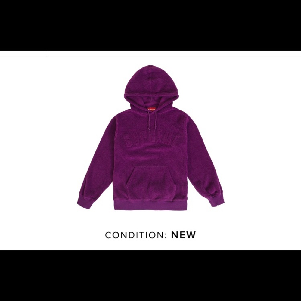 Supreme polartec hoodie